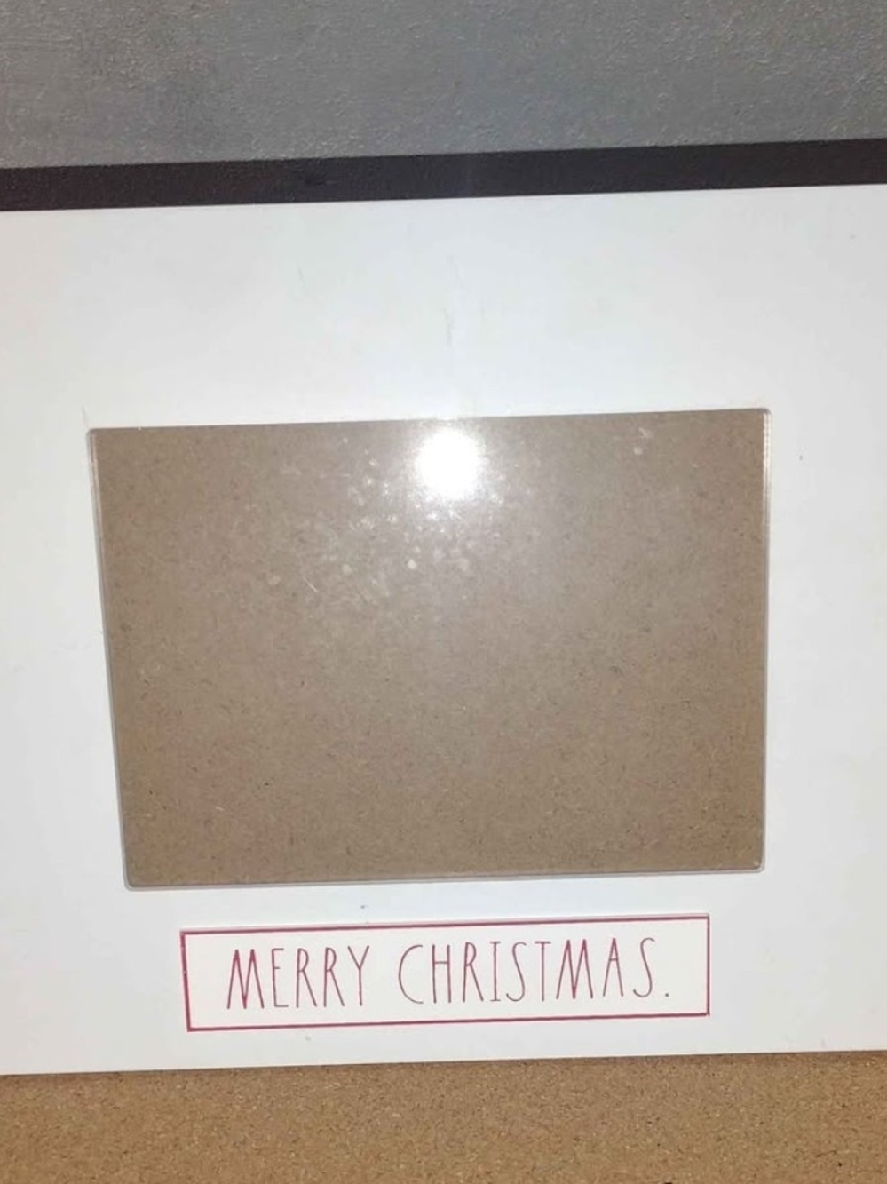 Rae Dunn White Frame with Red 'Merry Christmas' Accent